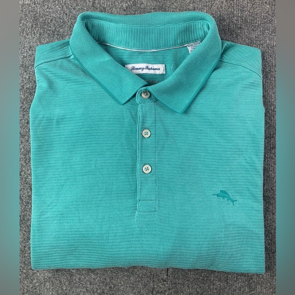 Tommy Bahama Island Zone Mens Short Sleeve Polo Shirt Size 3XL Green
